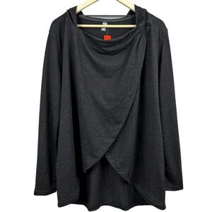 NWT Joe Fresh Hooded Long Sleeve Wrap Cardigan Size Large